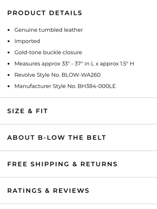 B-Low The Belt Kyra Leather Oval Buckle Belt Black Gold